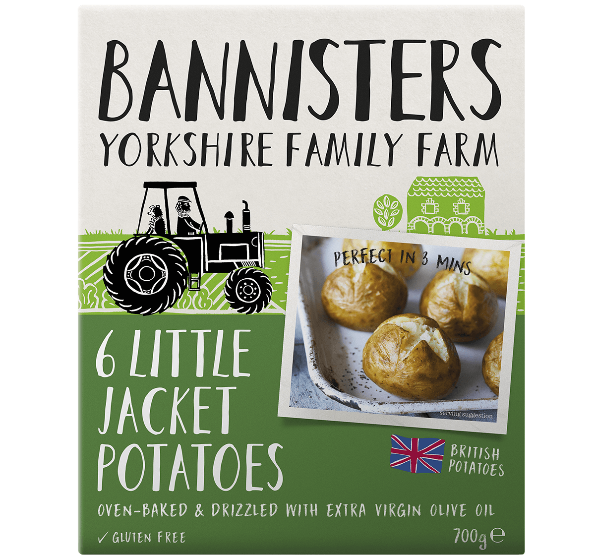 6 Little Ready Baked Jacket Potatoes Bannisters Yorkshire Family Farm