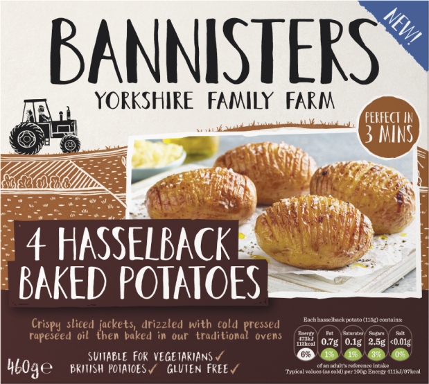 4 Hasselback Baked Potatoes 460g