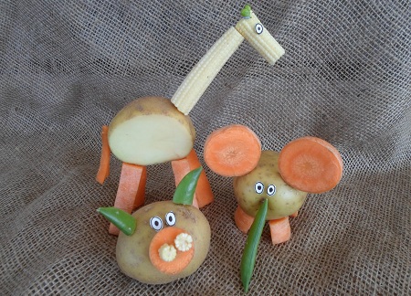 Bannisters' Farm potato animals