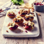 Baked Potato Skins with melted brie, red onion marmalade & walnuts - Bannisters Yorkshire Family Far