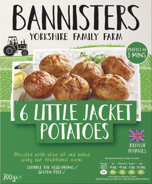 6 Little Jacket Potatoes&nbsp;700g