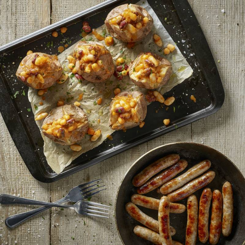 Spicy Beans & Bangers