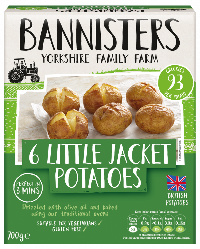 6 Little Jacket Potatoes&nbsp;700g